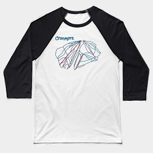 Cranmore Trail Map Baseball T-Shirt